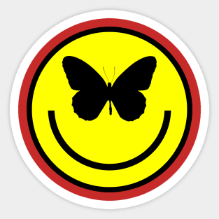 Butterfly Smiley | Acid Bath Tilley Logo Sticker